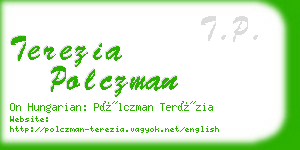 terezia polczman business card